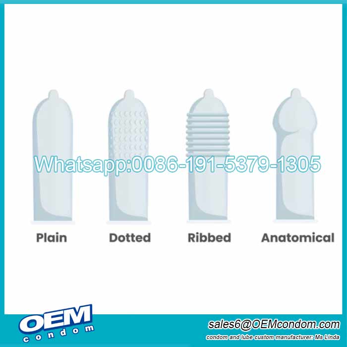 Four major types of male condoms.